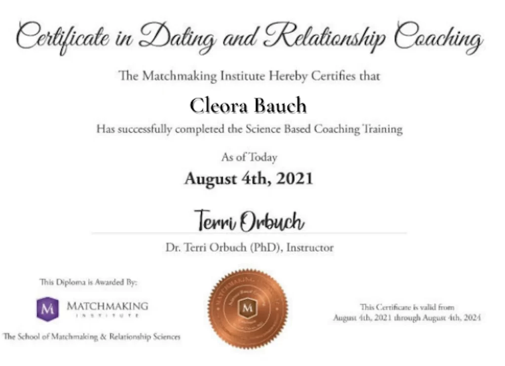 certificado de cleora